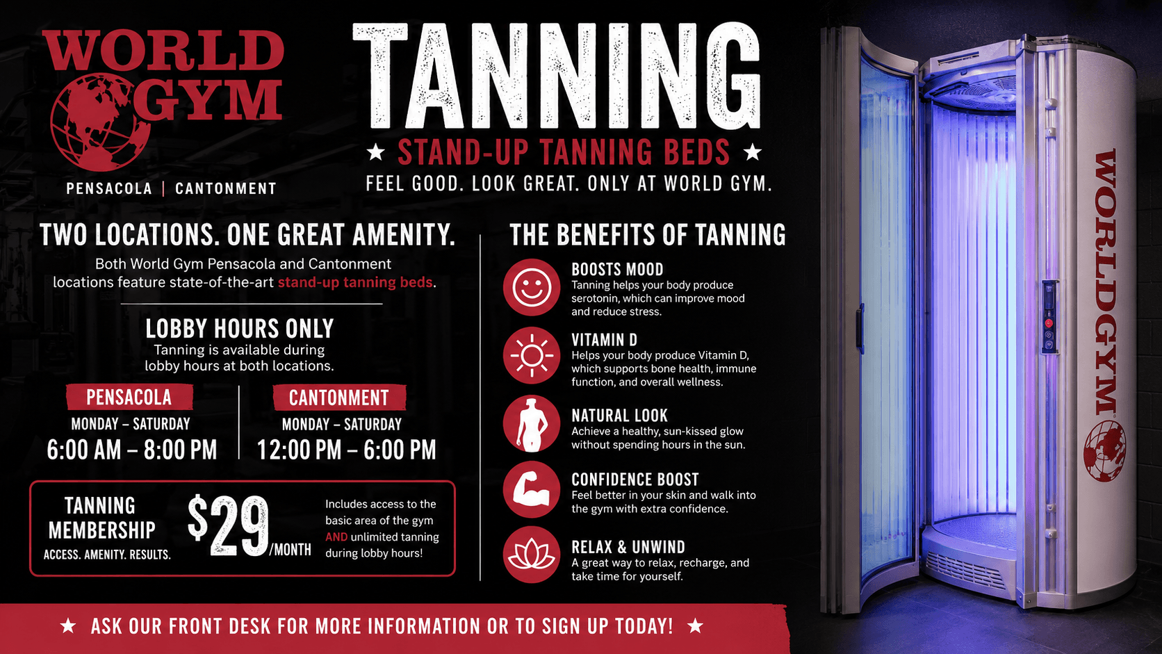 Stand Up Tanning